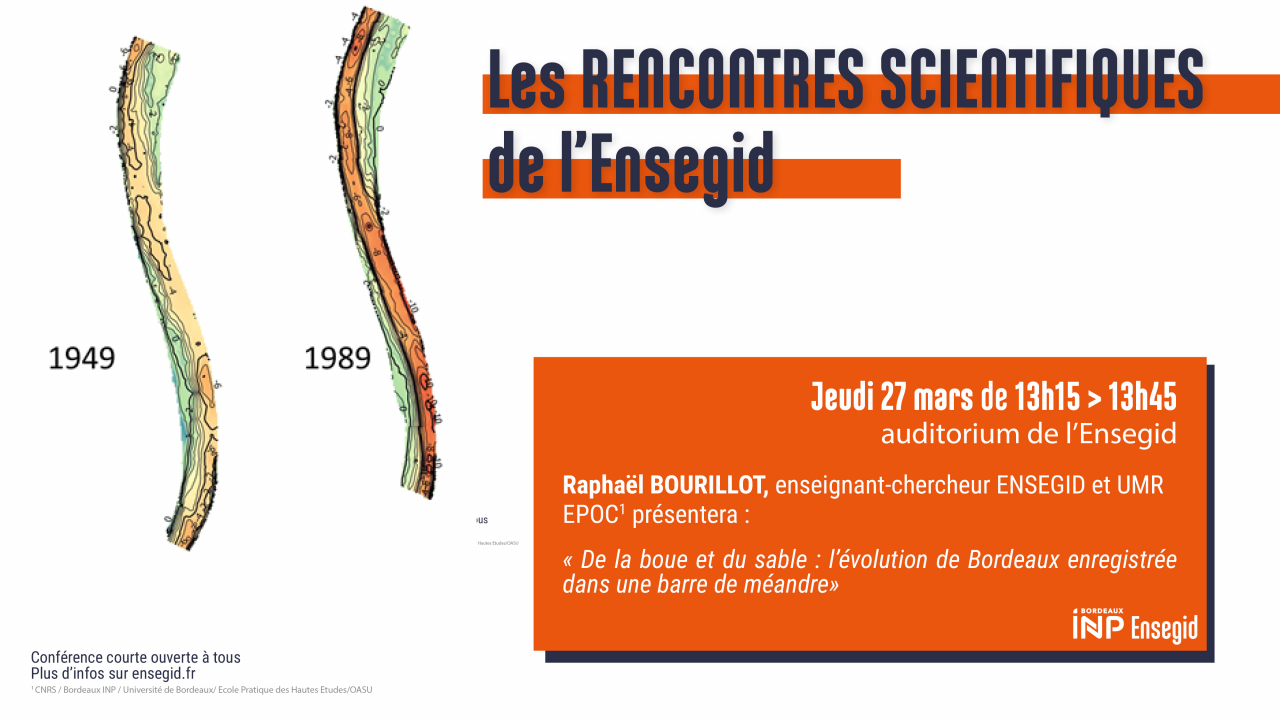 Rencontres Scientifiques de l'ENSEGID : Raphaël Bourillot Rencontres Scientifiques de l'ENSEGID : Raphaël Bourillot